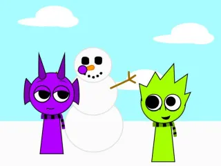 Sprunki Snowy Day